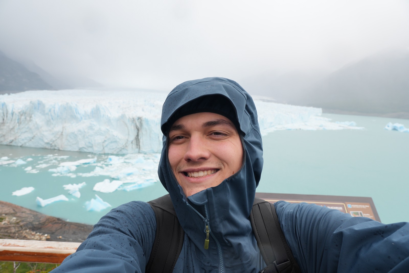 Isaiah Cox at Perito Moreno Glacier, Patagonia